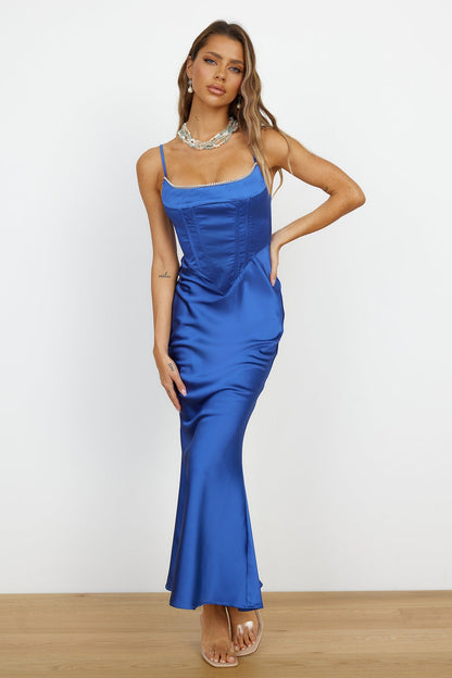 Lucky Moments Maxi Dress Blue