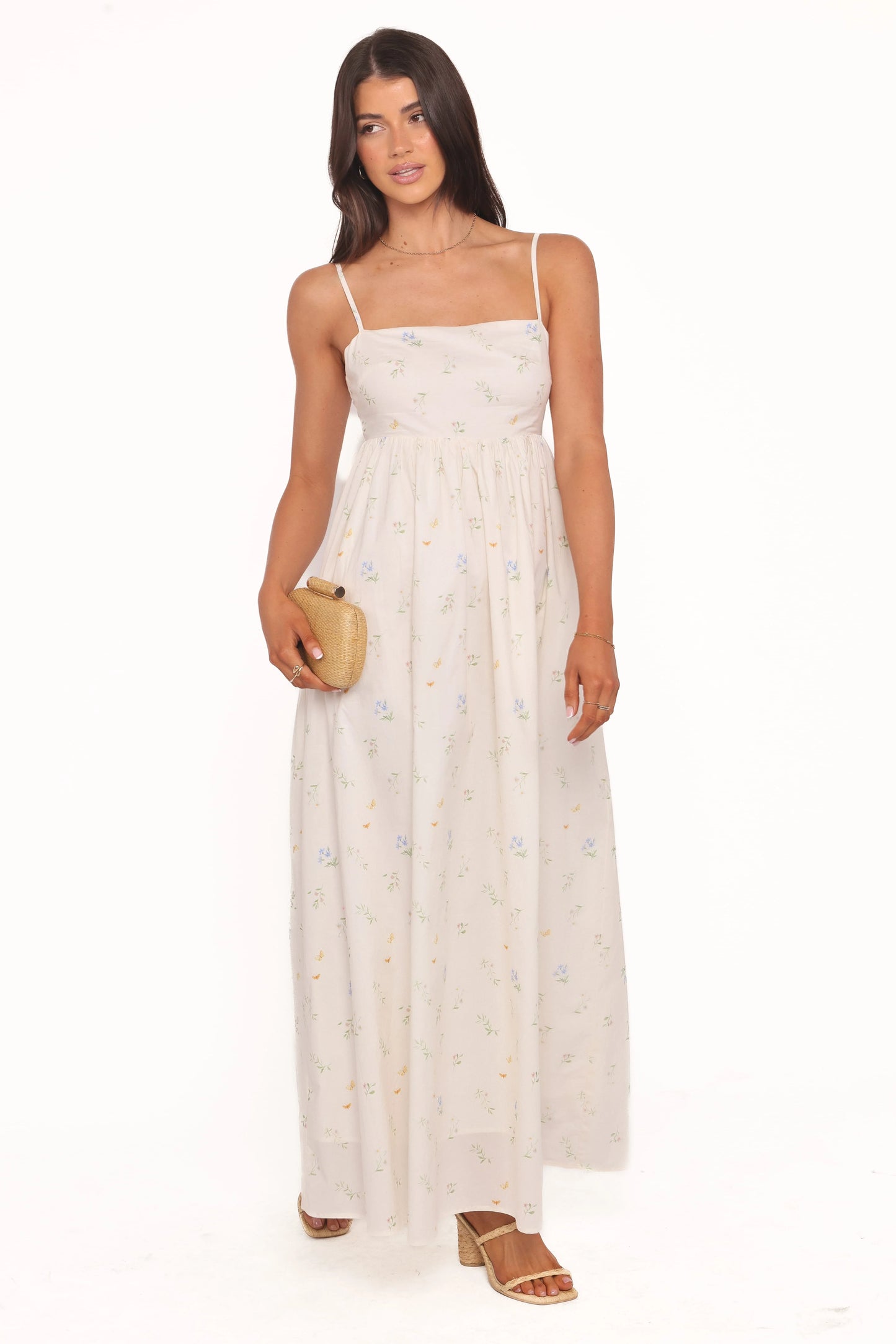Odessa Maxi Dress - White Floral