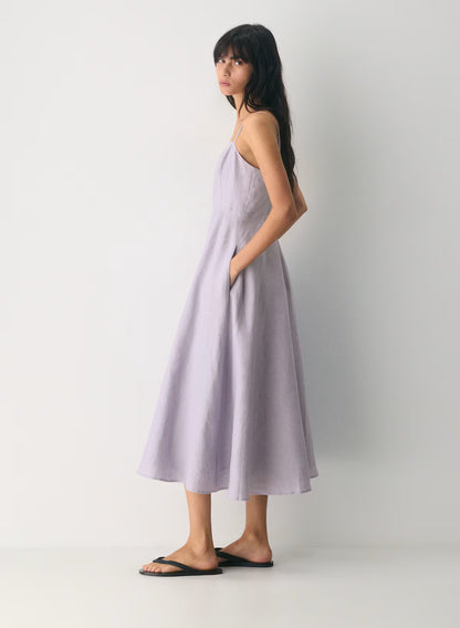 Linen maxi dress